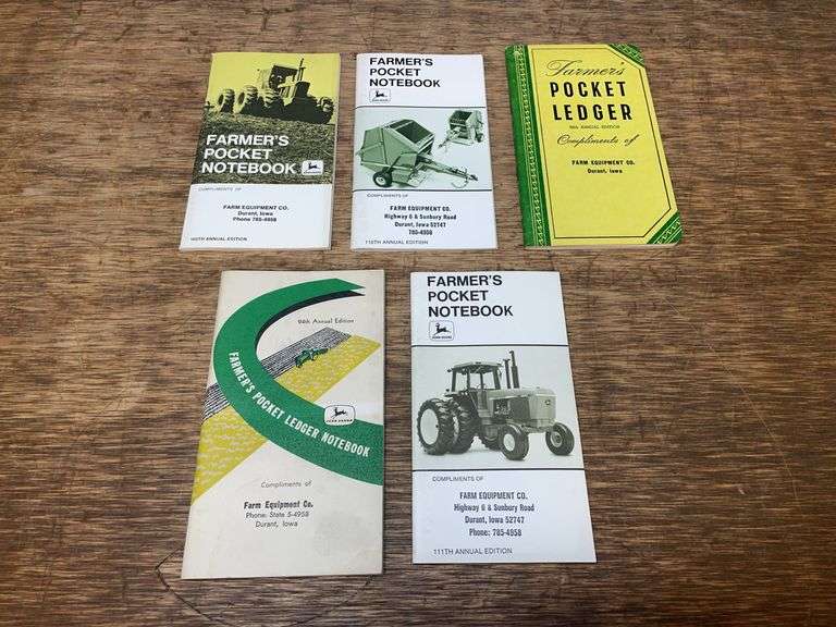 (5) John Deere Farmer's Pocket Ledgers image