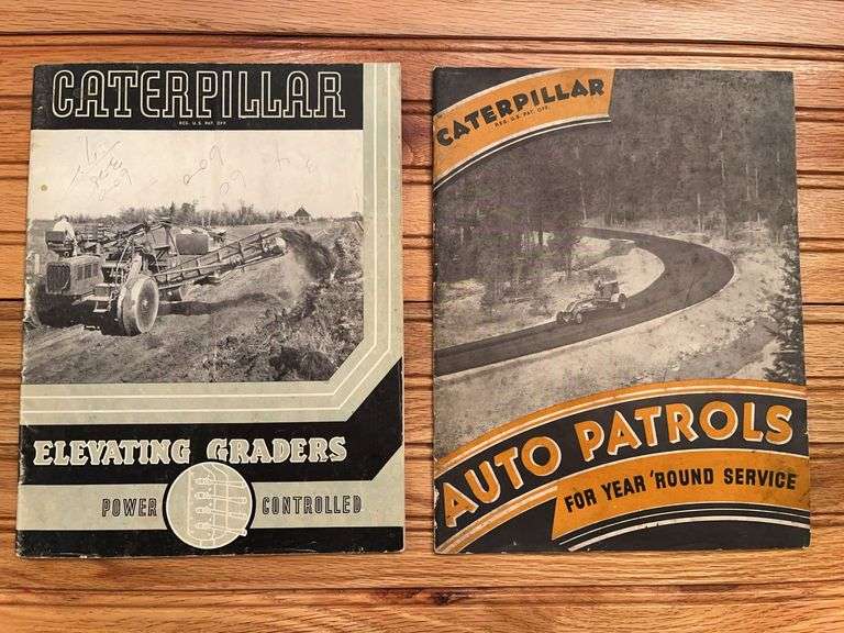 (2) Caterpillar Auto Patrols + Elevating Graders Sales Liteature image
