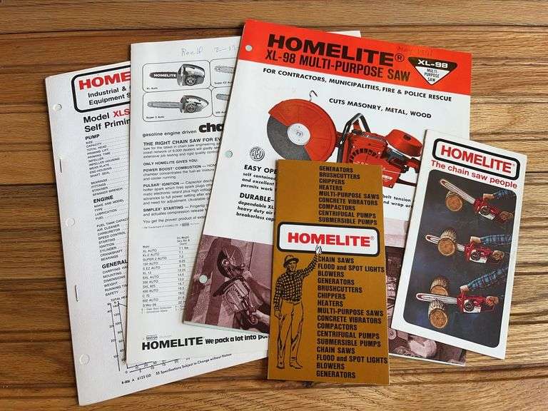 (6) Homelite Sales Literature image