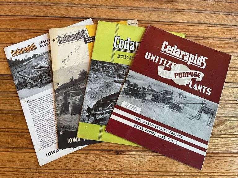 (4) Cedarapids Sales Literature image