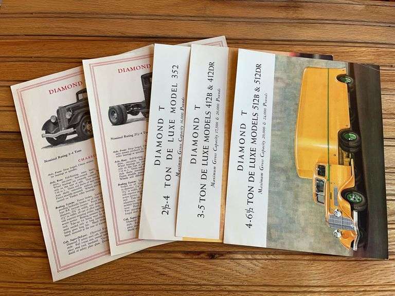 (5) Diamond T Trucks Spec Sheets image