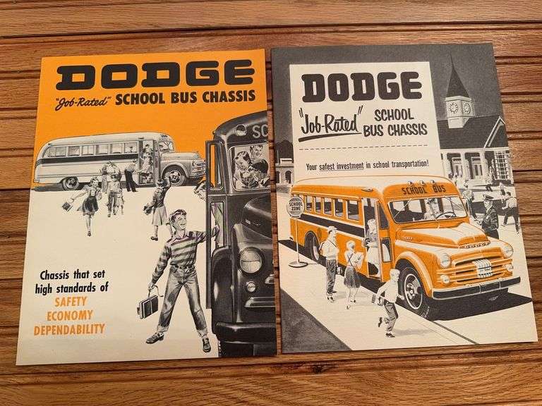 (2) Dodge School Bus Chassis Sales Literature image