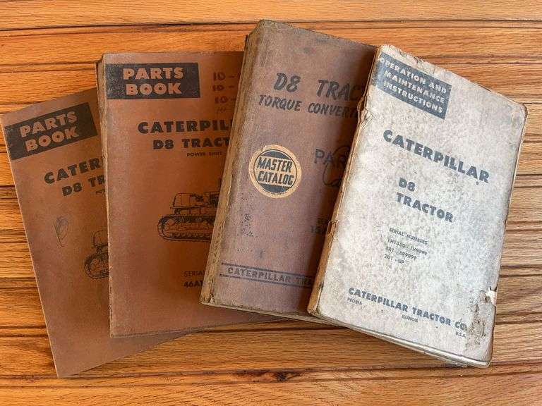 (4) Caterpillar D8 Crawler Manuals image