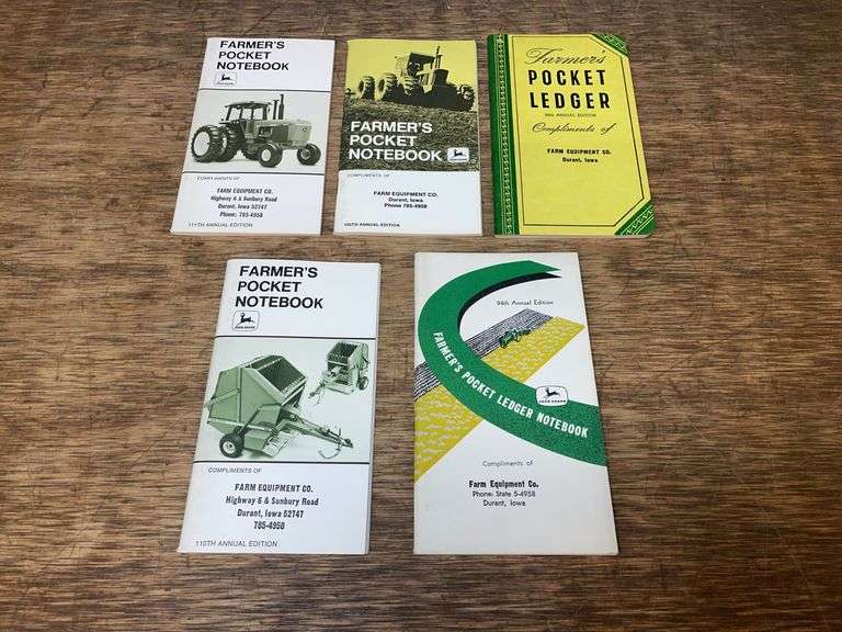 (5) John Deere Farmer's Pocket Ledgers image