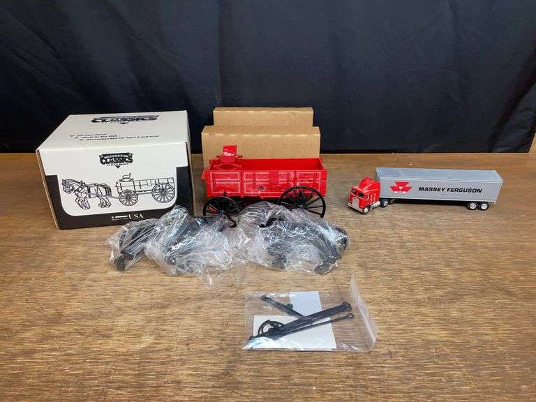 (2) MF Semi + Wagon image