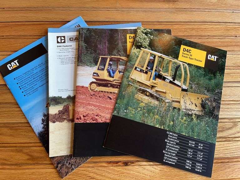 (4) Caterpillar D4 Crawler Sales Literature image