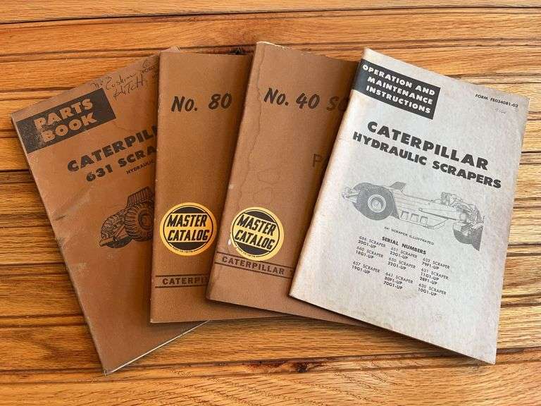 (4) Caterpillar Scraper Manuals image