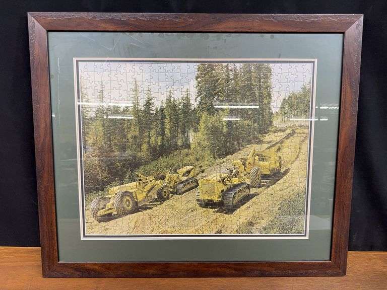 Caterpillar Puzzle Framed image