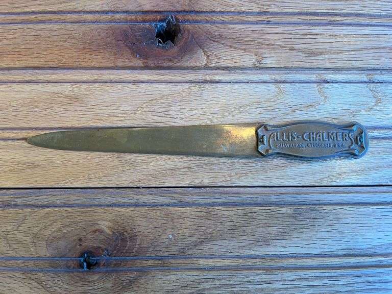 Allis-Chalmers Brass Letter Opener image