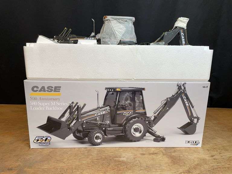 1/16 Case 580 Super M Backhoe 50th Anniversary NIB Ertl image
