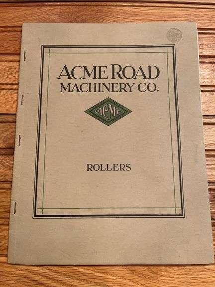 1927 Acme Road Machinery Co. Catalog image