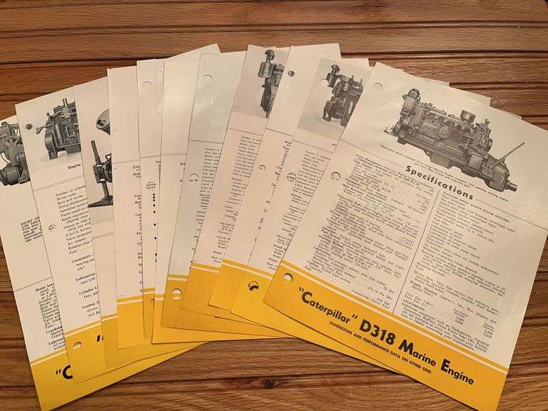 (11) Caterpillar Diesel Engine Spec Sheets image