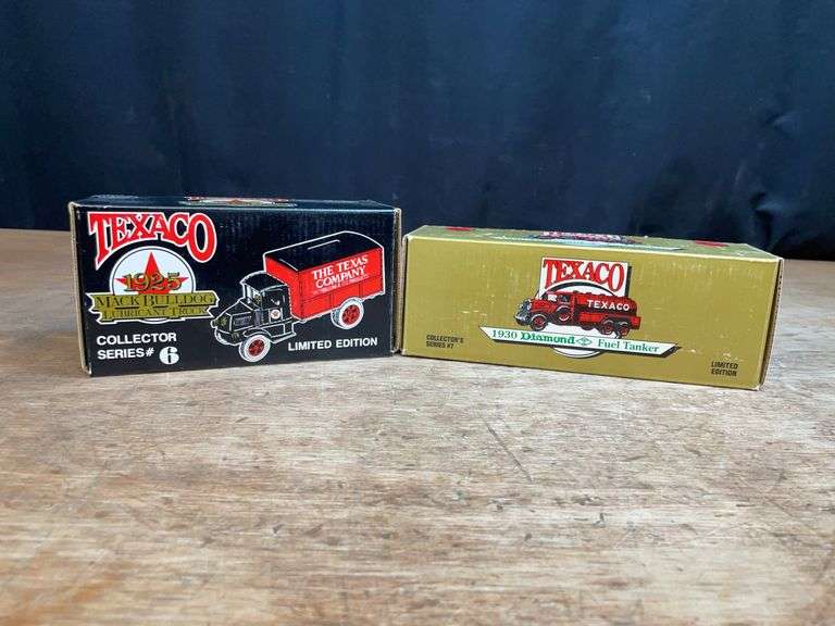 (2) Texaco Truck Banks NIB Ertl image
