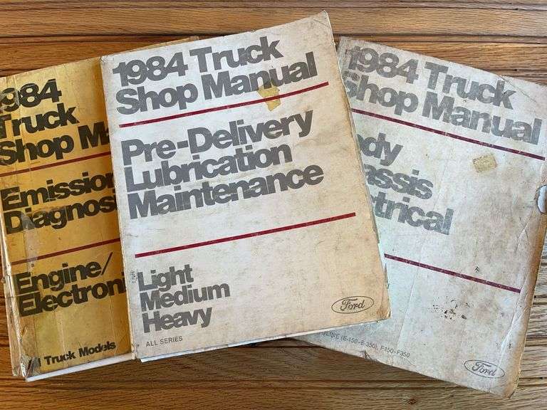 (3) 1984 Ford Truck Manuals image