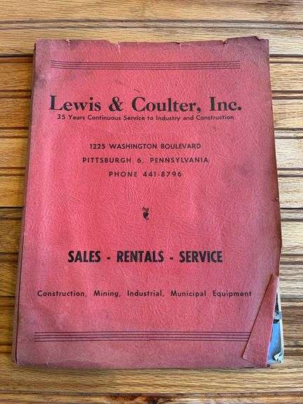 Lewis & Coulter Inc. Catalog image