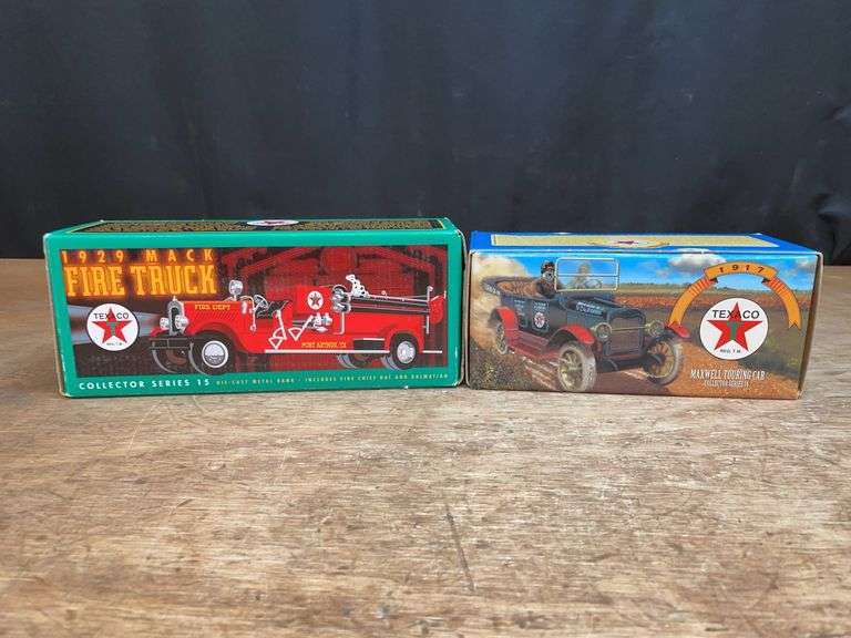 (2) Texaco Truck Banks NIB Ertl image