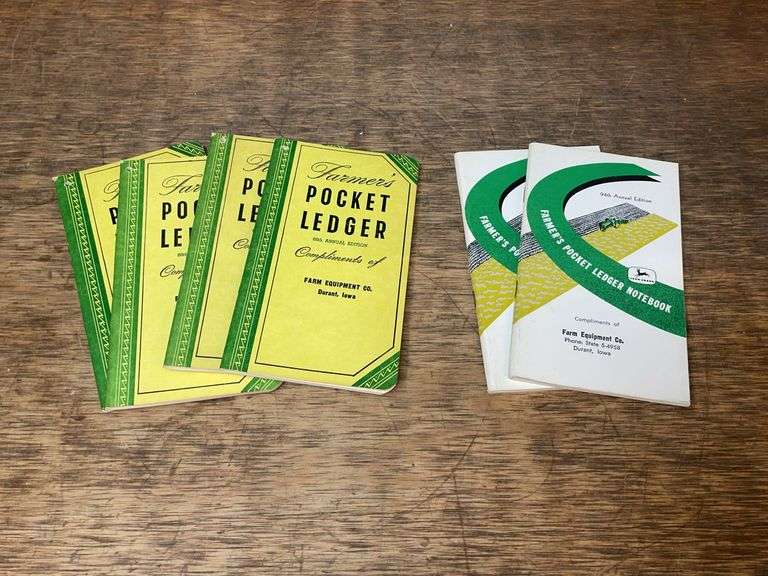 (5) John Deere Farmer's Pocket Ledgers image