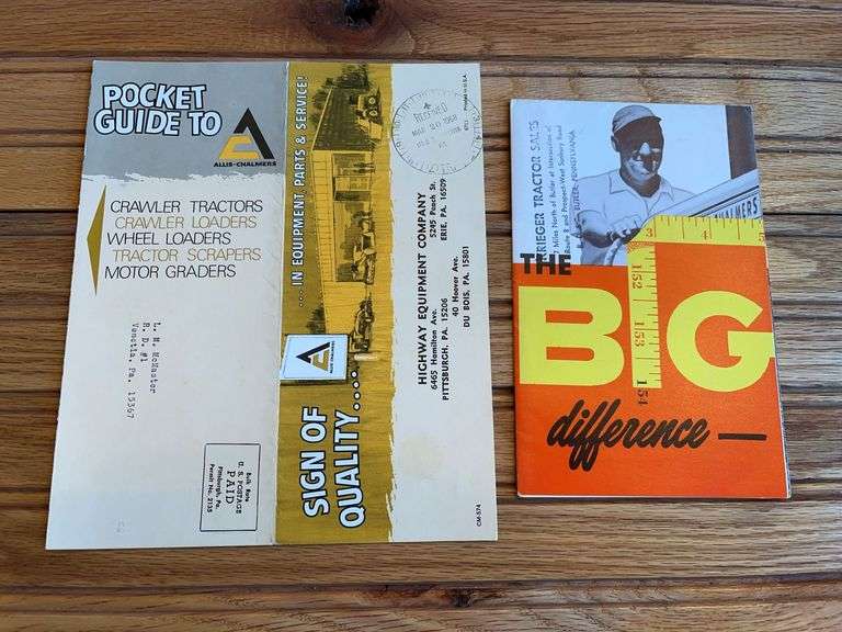 (2) Allis-Chalmers Sales Literature image