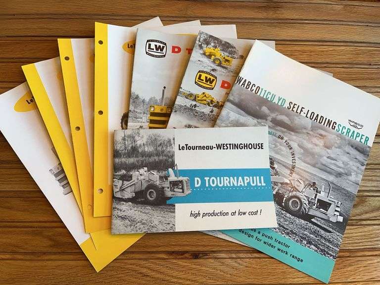 (8) Le Tourneau-Westinghouse Scraper Sales Literature image