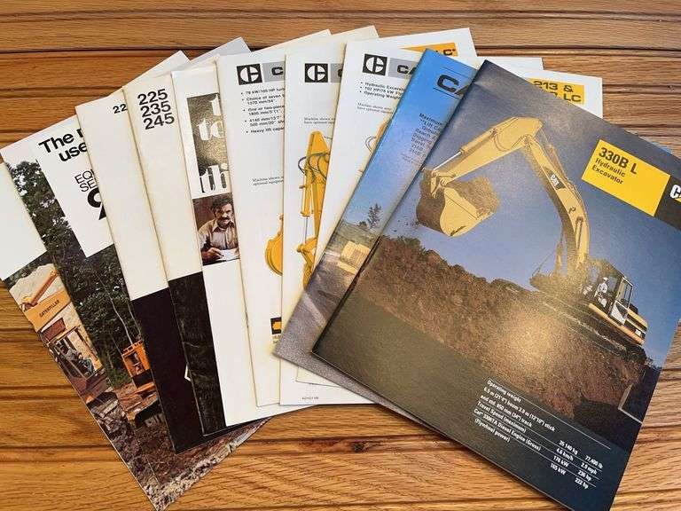 (10) Caterpillar Excavator Sales Literature image