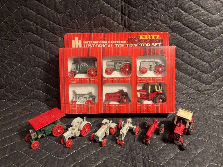 (2) 1/64 International Harvester Historical Toy Tractor Sets Ertl image