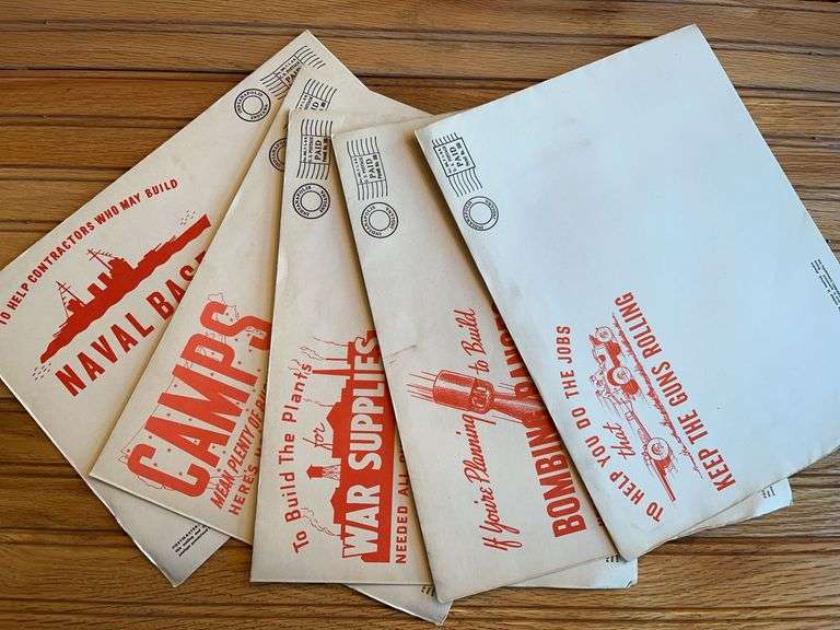(5) J.D. Adams Company WWII Envelopes image