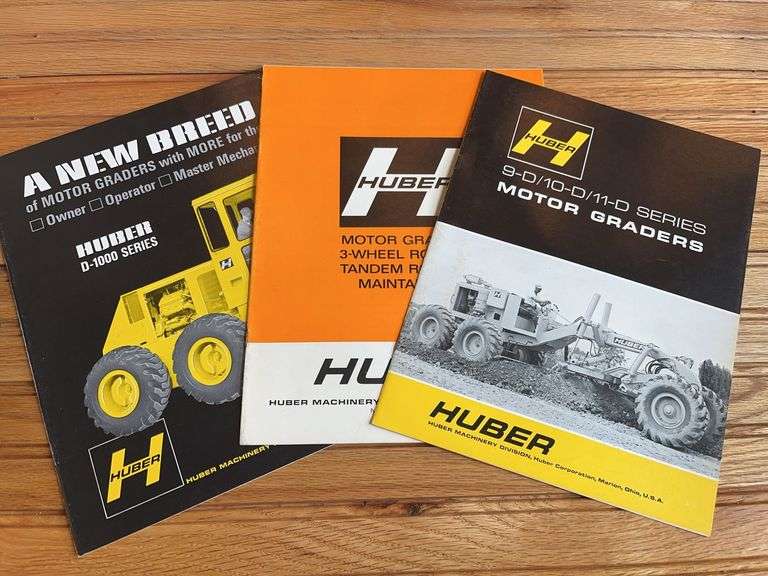 (3) Huber Motor Grader Sales Literature image