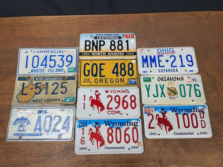 (10) License Plates image