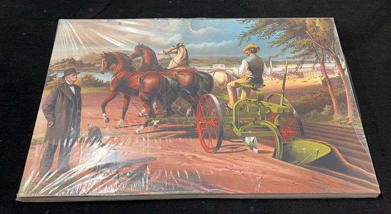 John Deere Gilpin Plow on Canvas image