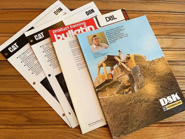 (4) Caterpillar D8 Crawler Sales Literature image