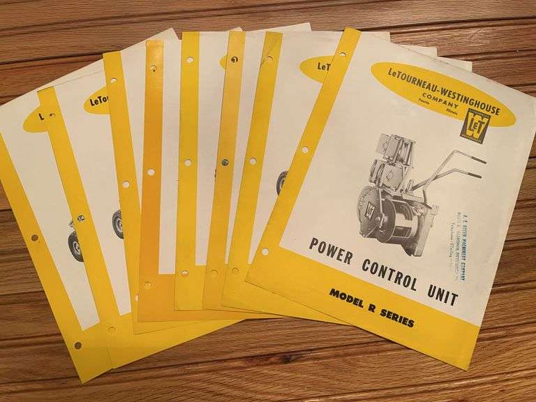 (8) Le Tourneau-Westinghouse Sales Literature image