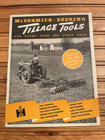 IH McCormick-Deering Tillage Tools Sales Literature image