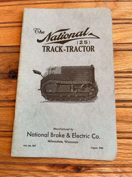 1930 National Track-Tractor 25 Sales Literature image
