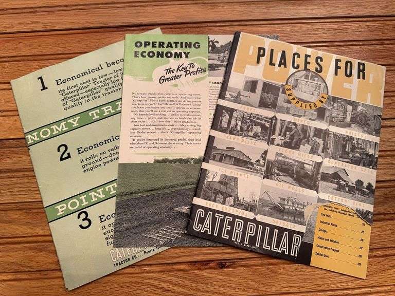 (3) Caterpillar Sales Literature image
