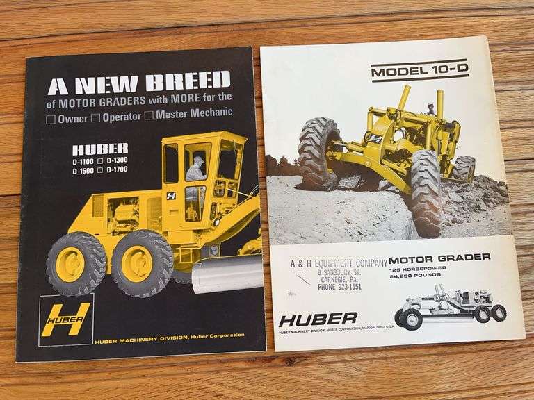 (2) Huber Motor Grader Sales Literature image