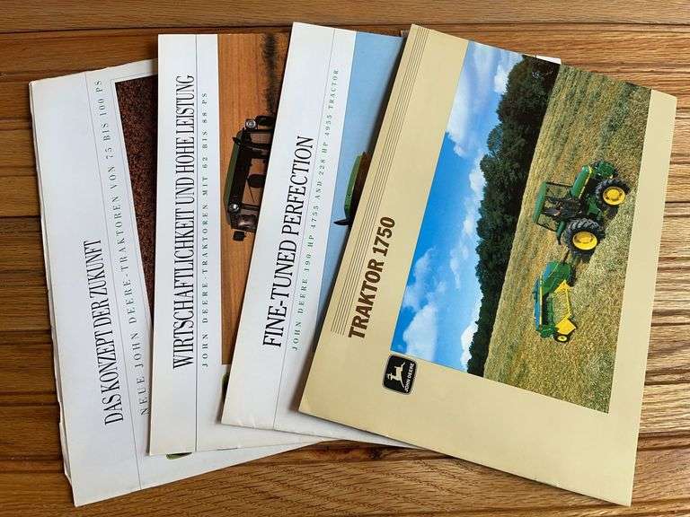 (4) John Deere Tractor Sales Literature image