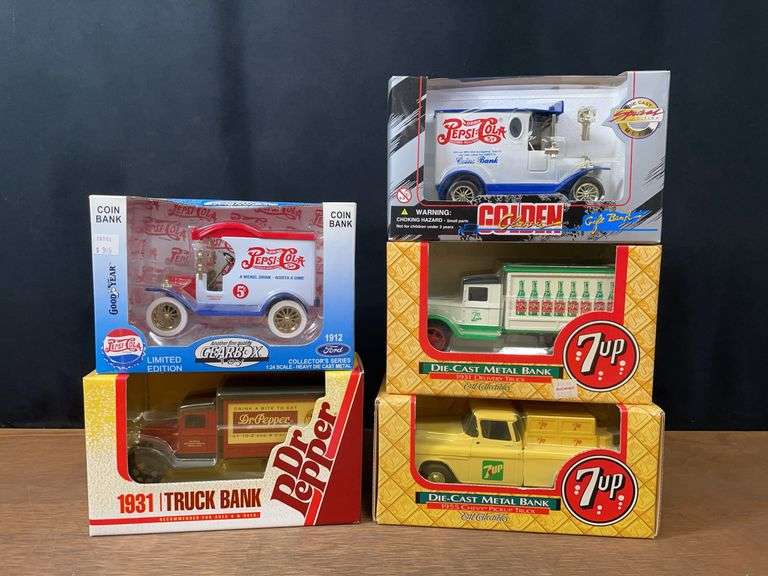 (5) Cola Truck Banks NIB image