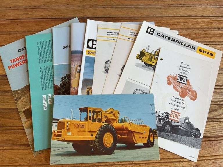 (10) Caterpillar Scraper Sales Literature image