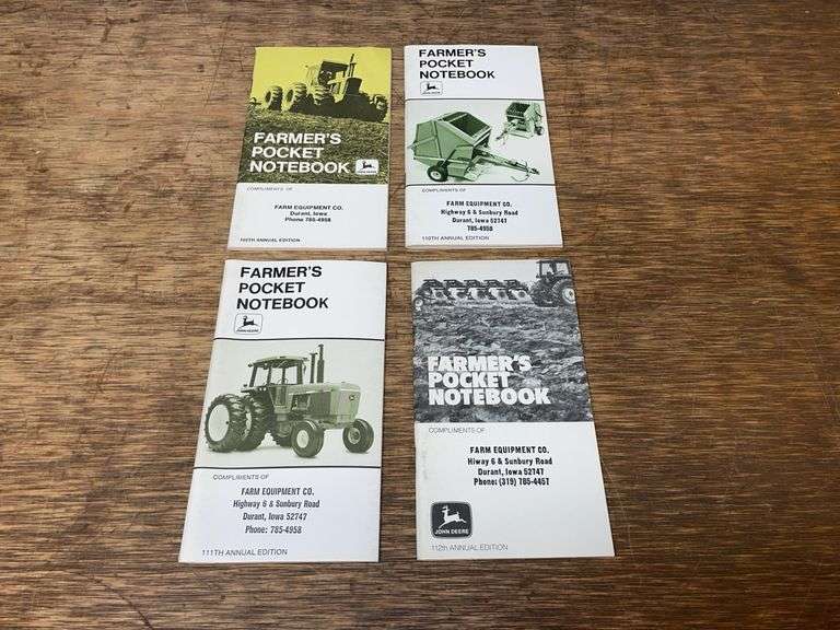 (4) John Deere Farmer's Pocket Notebooks image