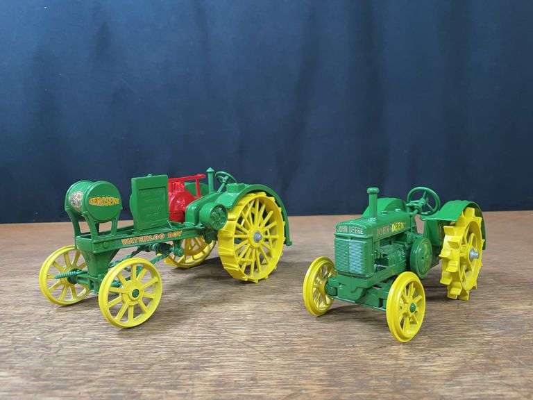 (2) 1/16 John Deere Waterloo Boy + BR Ertl image