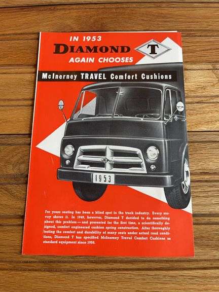 1953 Diamond T McInerney Cushions Sales Literature image