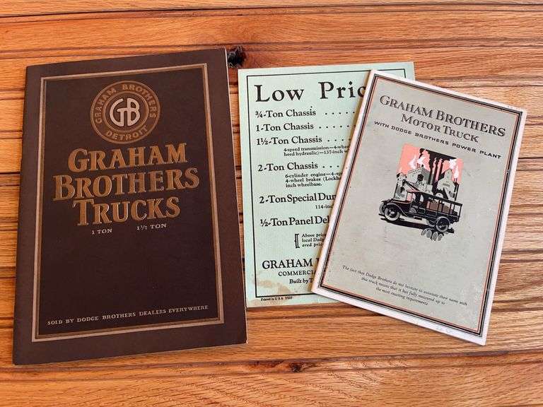 (3) Graham Brothers Trucks Sales Literature image