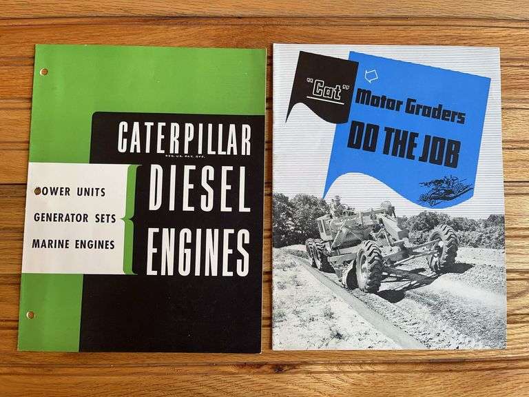 (2) Caterpillar Motor Grader + Engine Sales Literature image