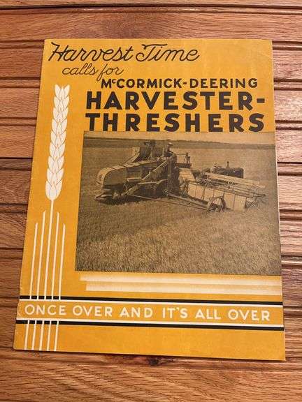 McCormick-Deering Harvester-Threshers Sales Literature image