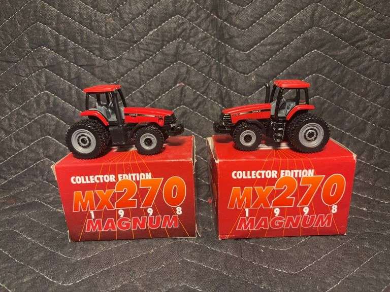 (2) 1/64 Case IH Magnum MX270 1998 Collector NIB Ertl image