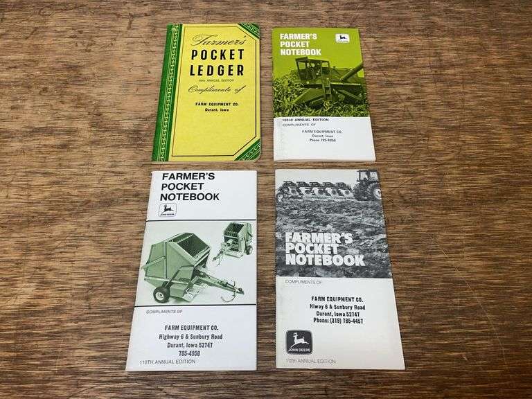 (4) John Deere Farmer's Pocket Notebooks image
