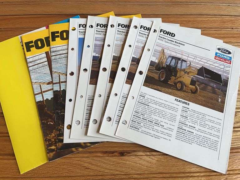 (9) Ford Backhoe Sales Literature image