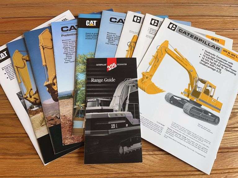 (10) Caterpillar Excavator Sales Literature image
