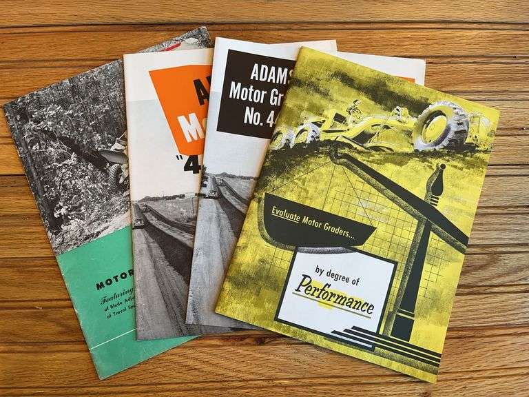 (4) Adams Motor Grader Sales Literature image