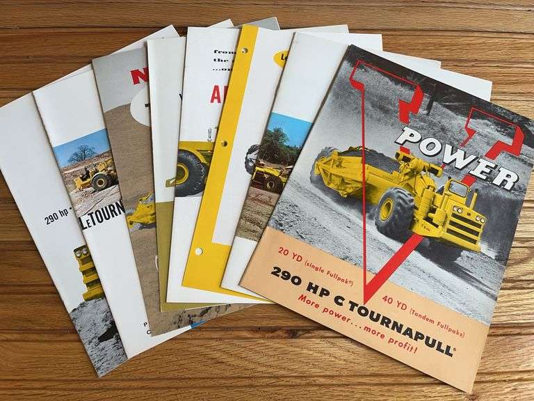 (8) Le Tourneau-Westinghouse Scrapper Sales Literature image